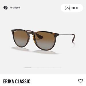 NWT Ray Ban Erika classic sunglasses, Havana Brown frames with brown tint lens